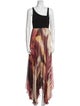 Alice + Olivia Printed Long Dress