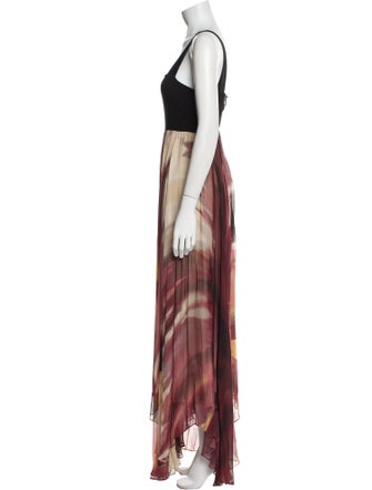 Alice + Olivia Printed Long Dress