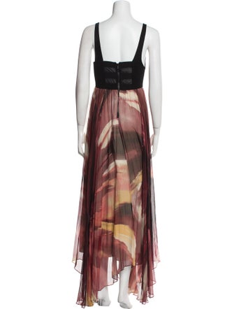 Alice + Olivia Printed Long Dress