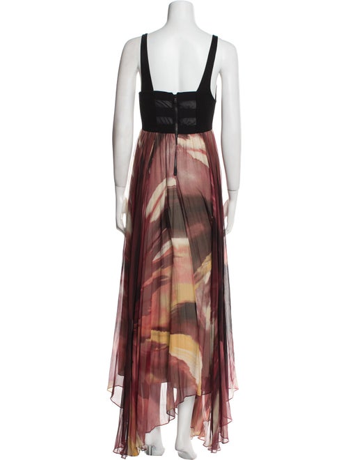 Alice + Olivia Printed Long Dress