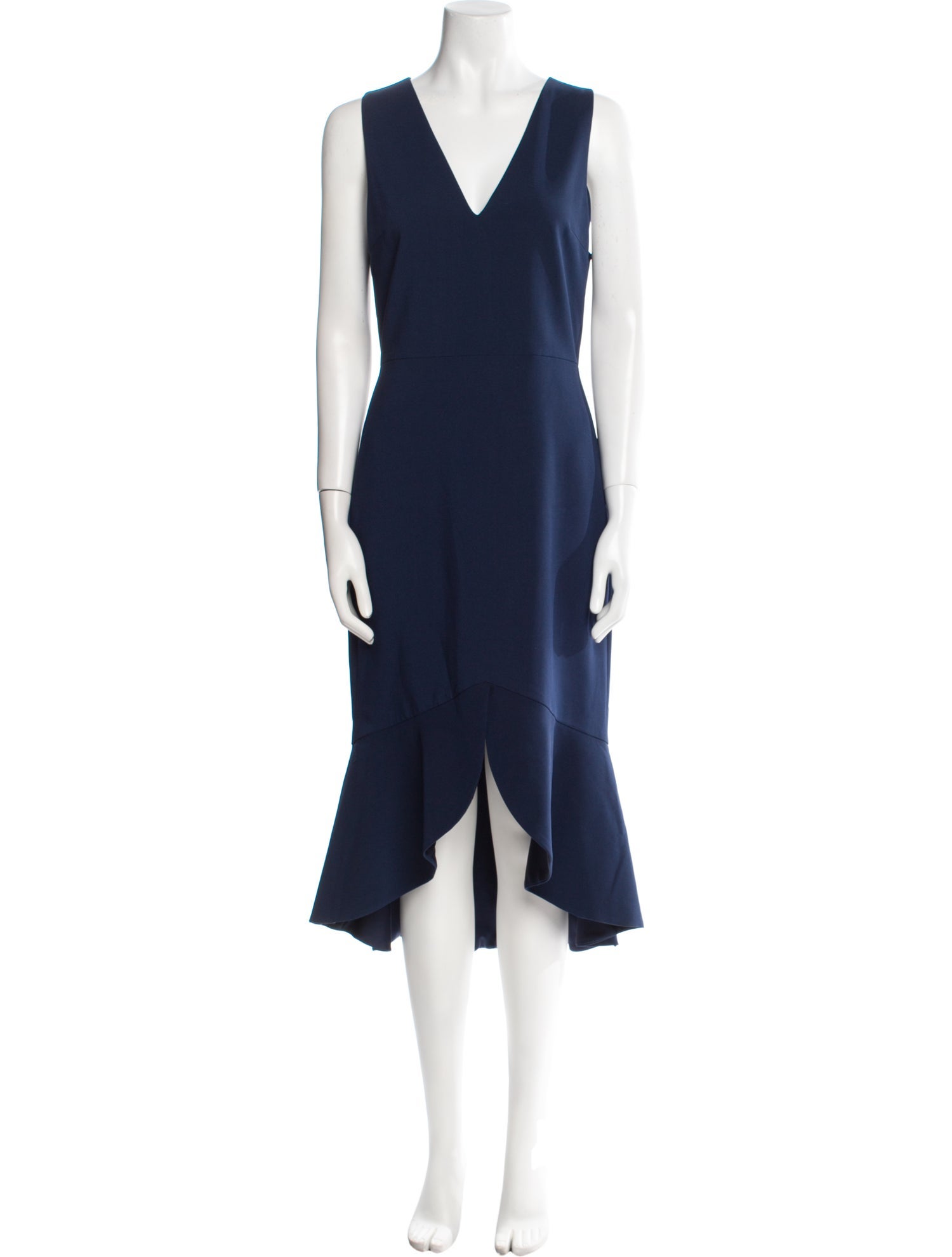 Alice + Olivia V-Neck Midi Length Dress