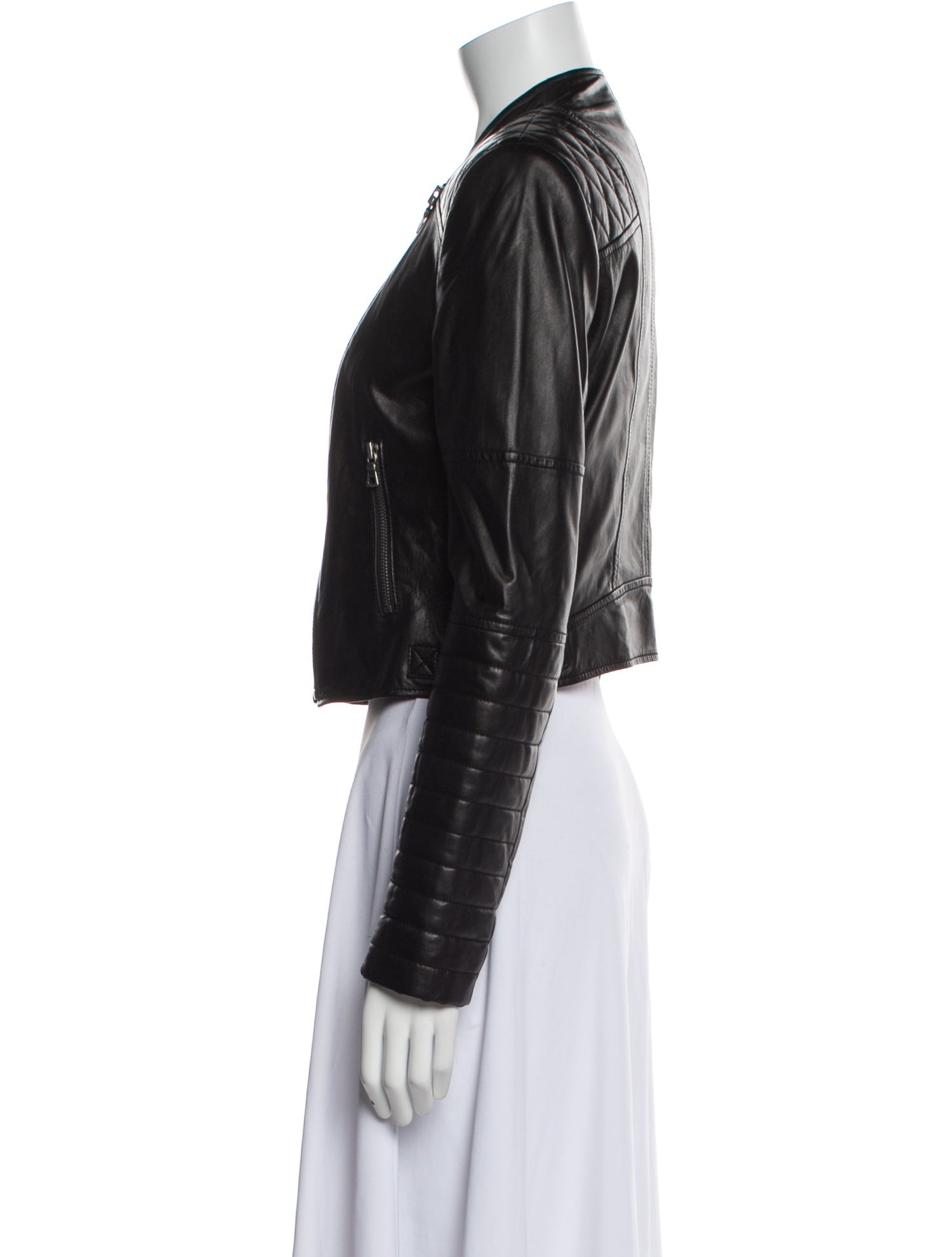 Alice + Olivia Leather Biker Jacket