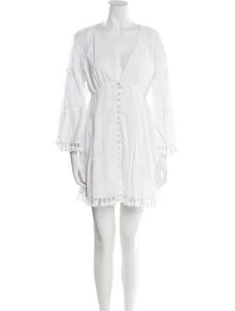 Alice + Olivia V-Neck Mini Dress