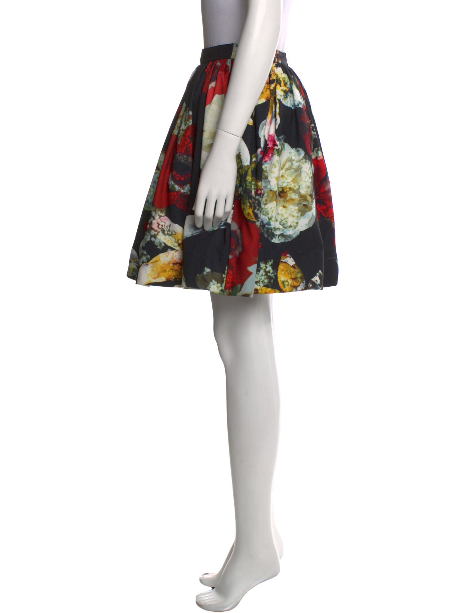 Alice + Olivia Floral Print Mini Skirt