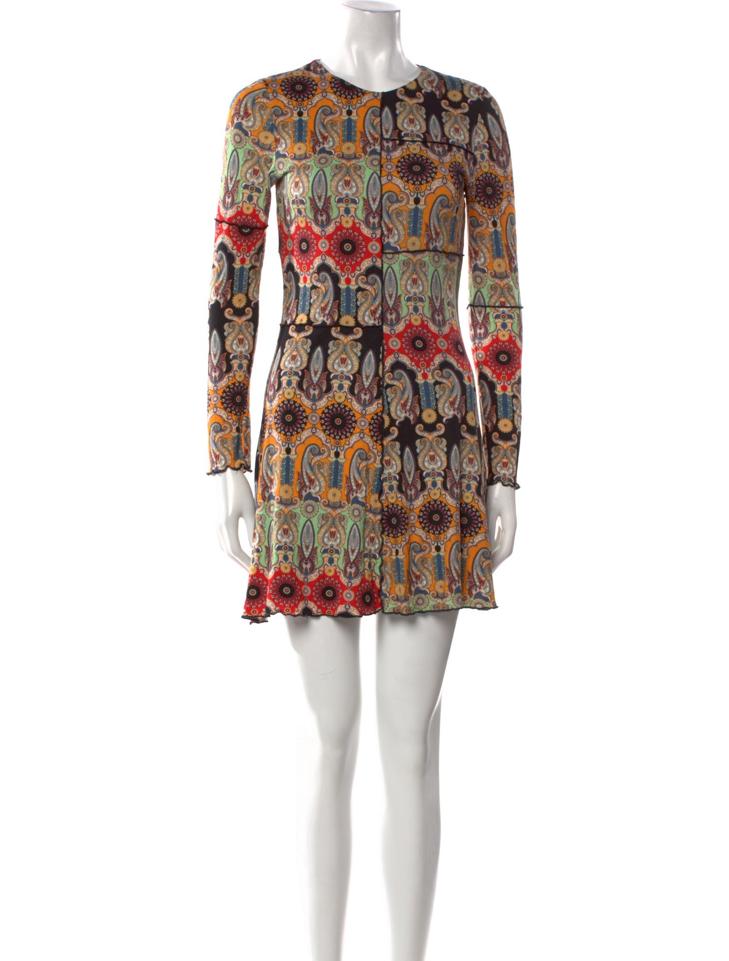 Alice + Olivia Paisley Print Mini Dress