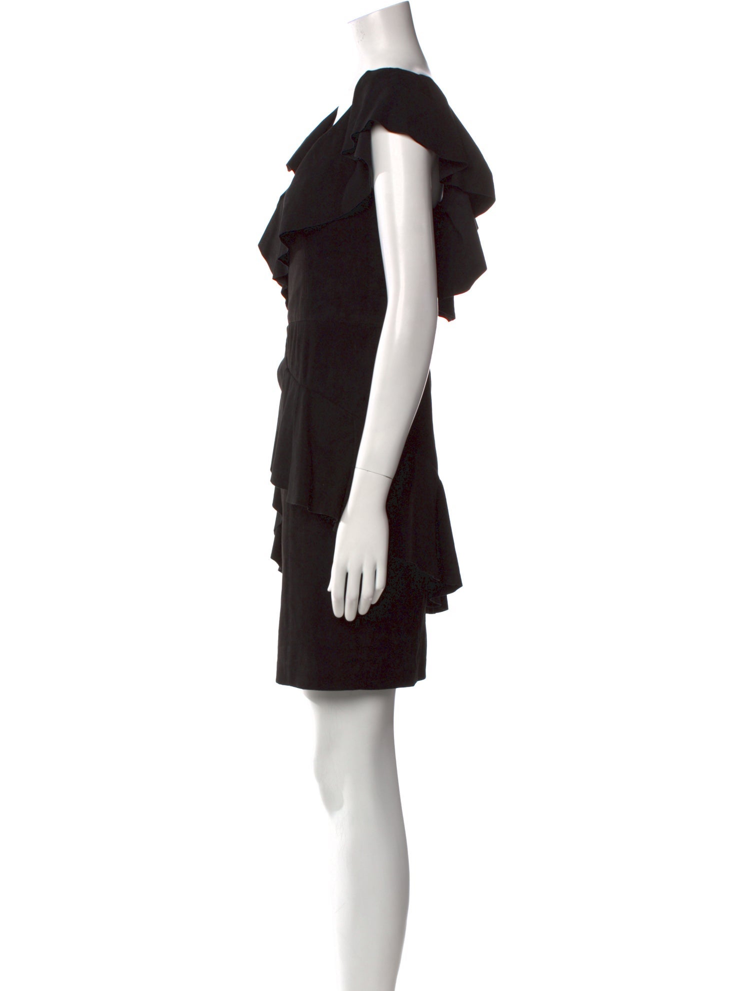 Alice + Olivia Lamb Leather Mini Dress