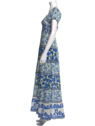Alice + Olivia Floral Print Long Dress
