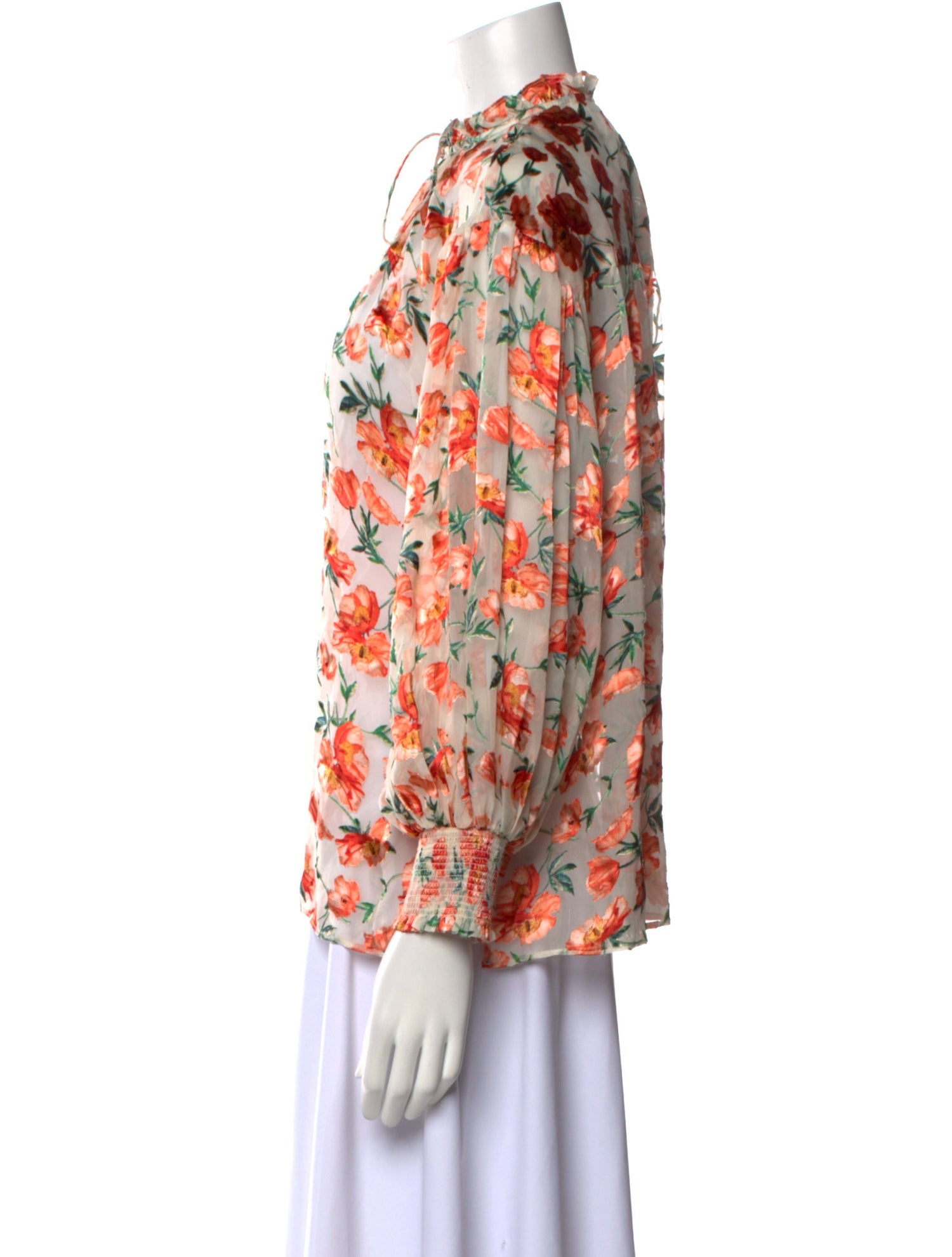 Alice + Olivia Silk Floral Print Blouse w/ Tags