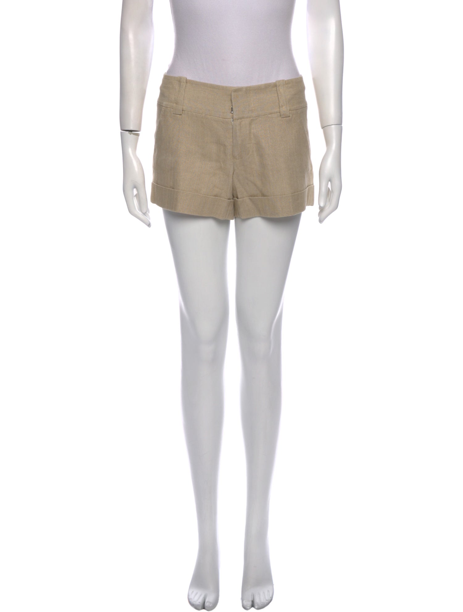 Alice + Olivia Linen Mini Shorts