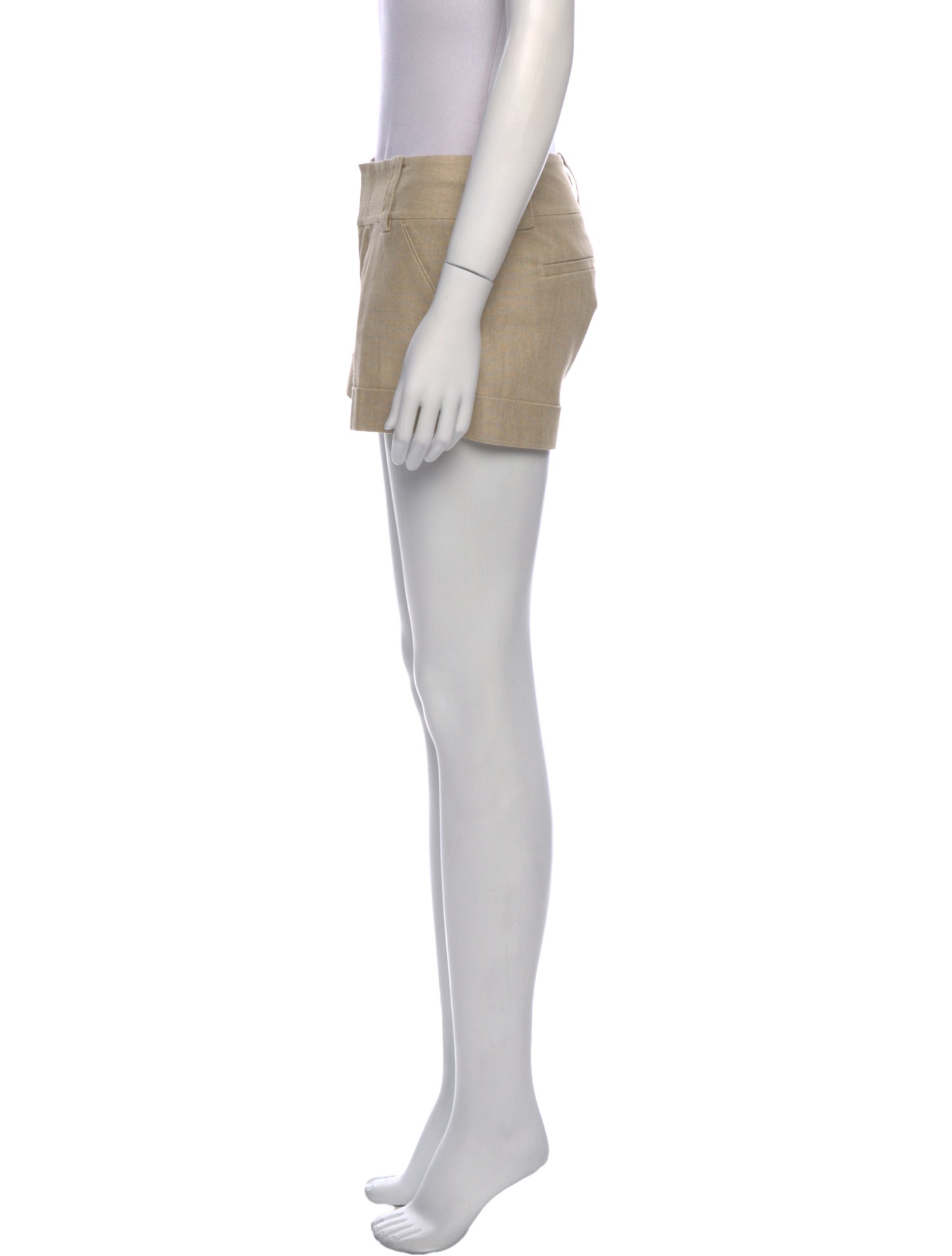 Alice + Olivia Linen Mini Shorts