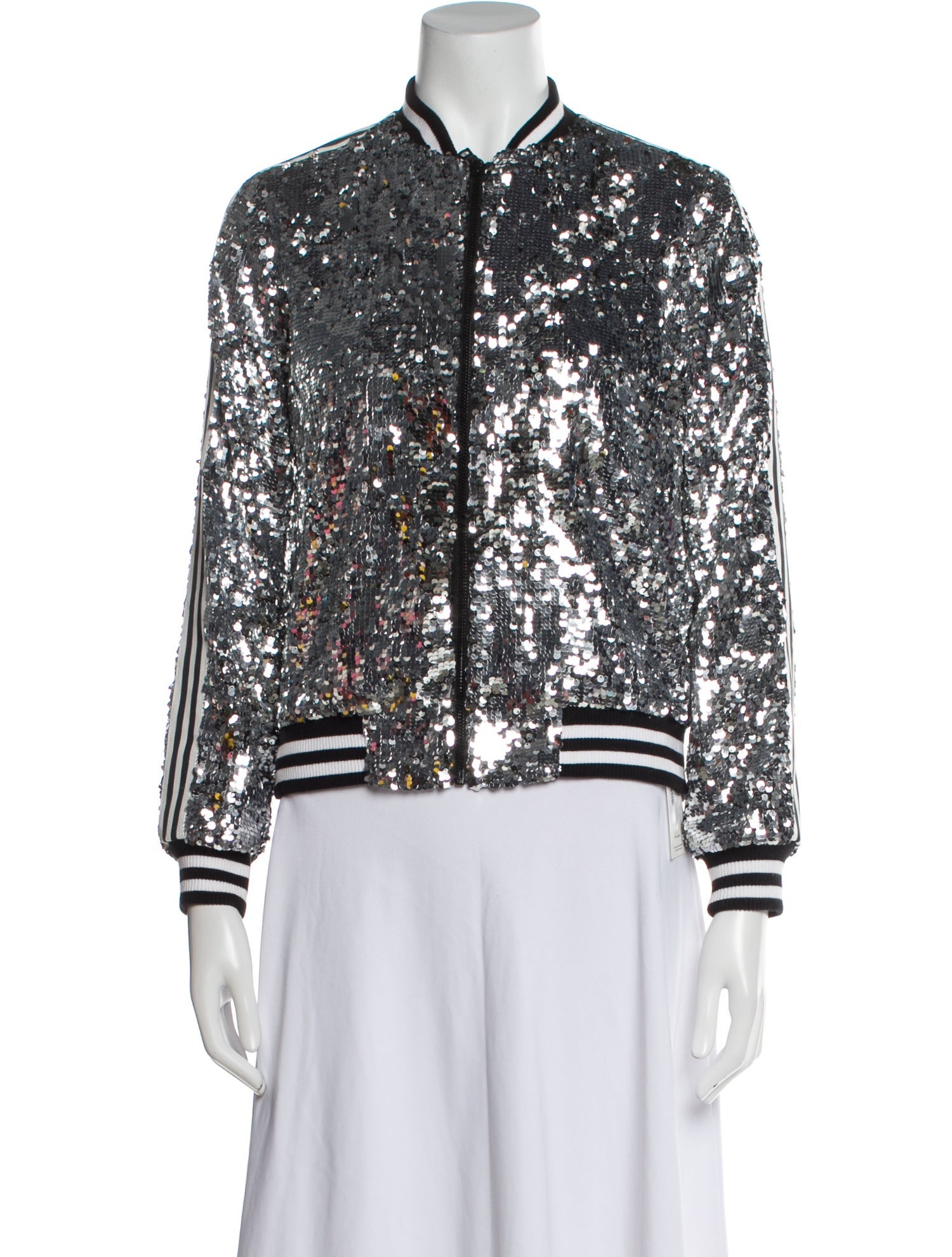 Alice + Olivia Patterned Bomber Jacket