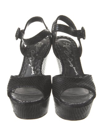 Alice + Olivia Leather Slingback Sandals