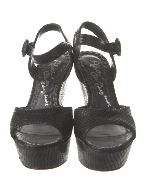 Alice + Olivia Leather Slingback Sandals