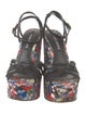 Alice + Olivia Floral Print Slingback Sandals