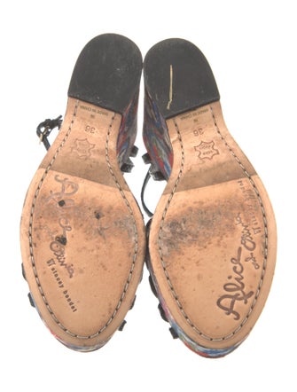 Alice + Olivia Floral Print Slingback Sandals