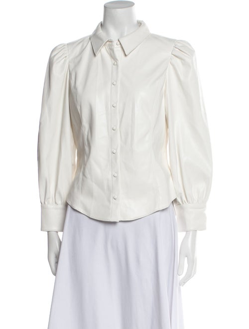 Alice + Olivia Long Sleeve Button-Up Top