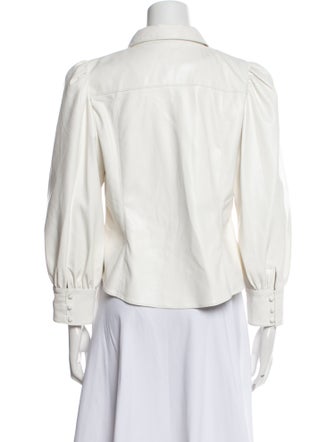 Alice + Olivia Long Sleeve Button-Up Top