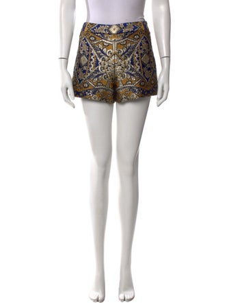 Alice + Olivia Patterned Mini Shorts
