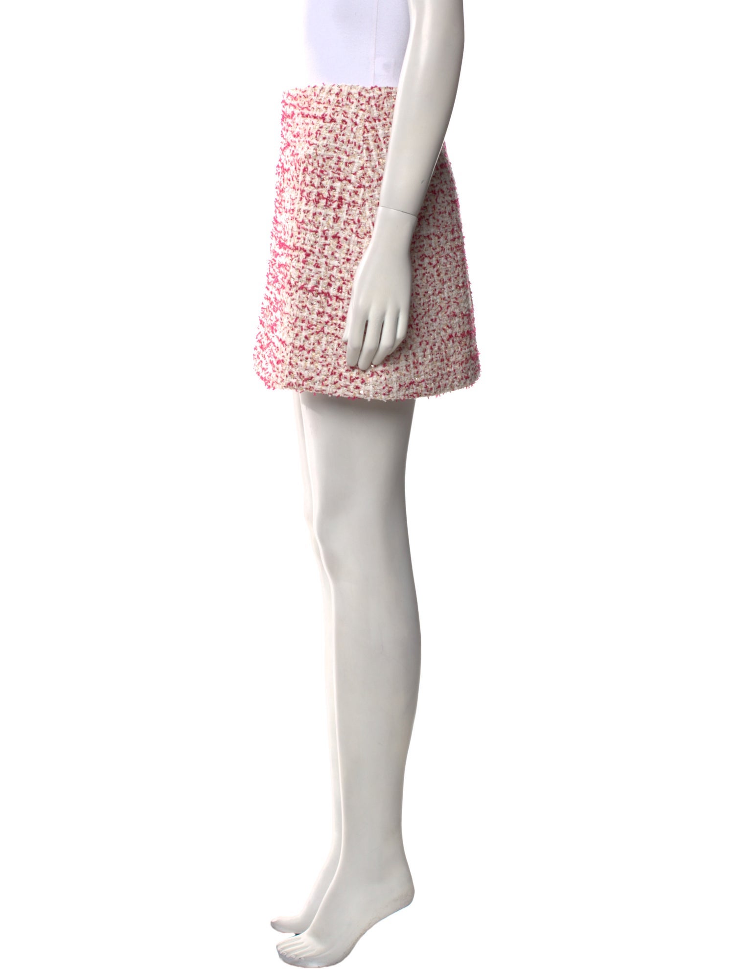 Alice + Olivia Tweed Pattern Midi Length Skirt