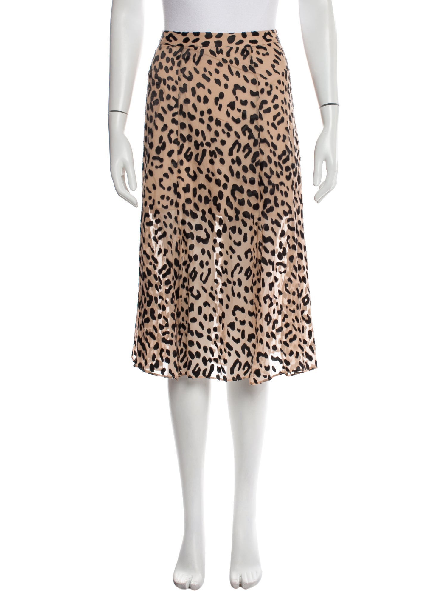 Alice + Olivia Animal Print Knee-Length Skirt