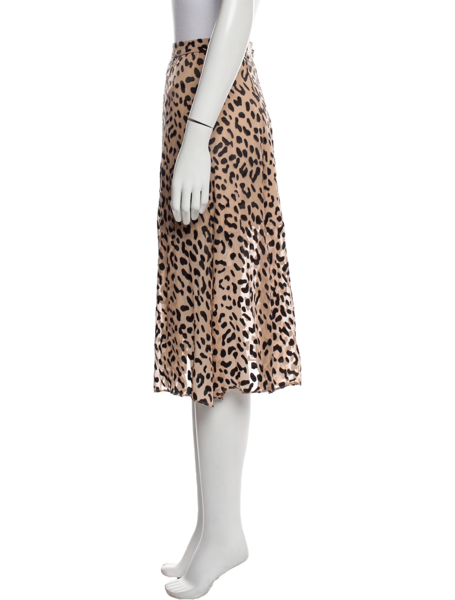 Alice + Olivia Animal Print Knee-Length Skirt