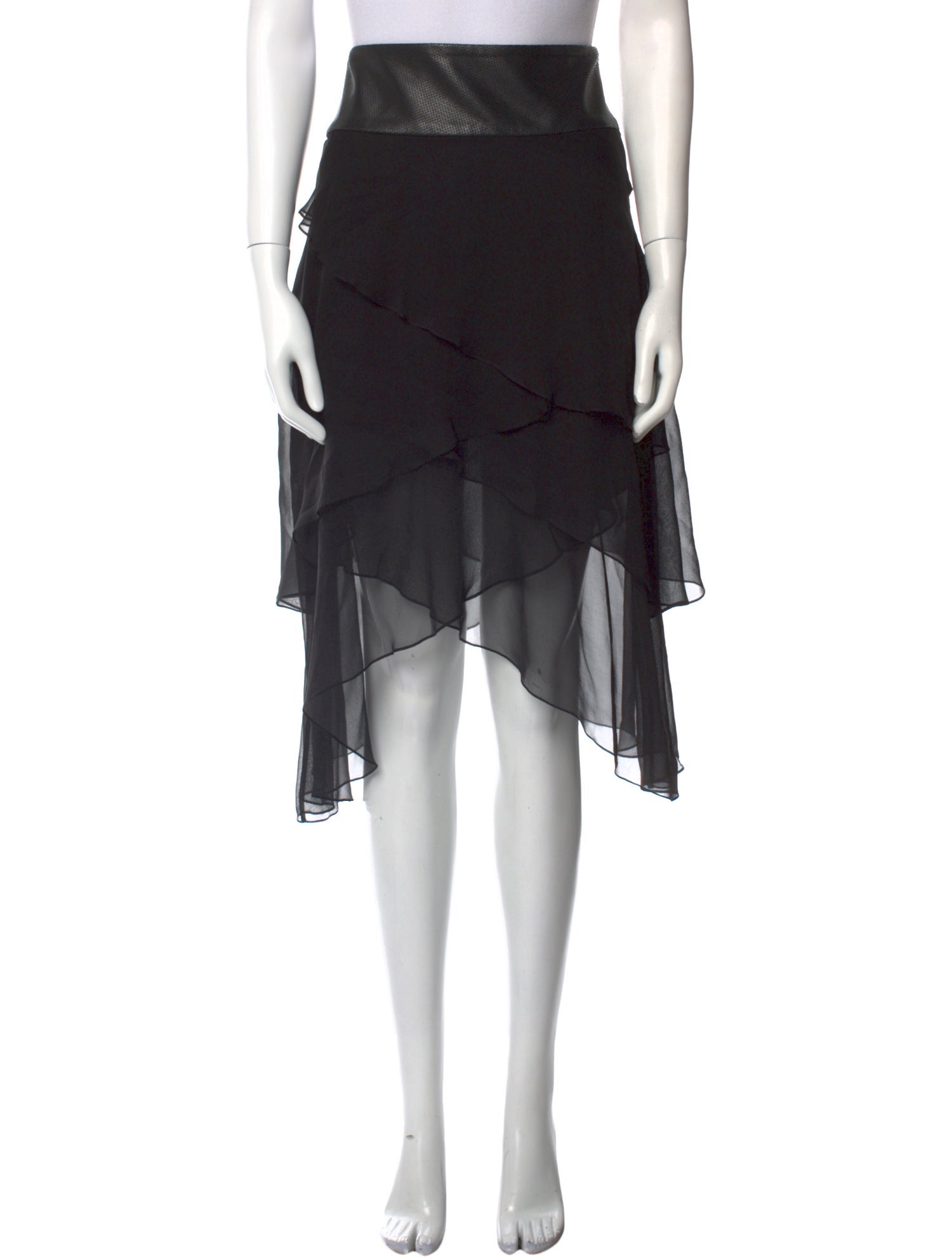 Alice + Olivia Silk Midi Length Skirt