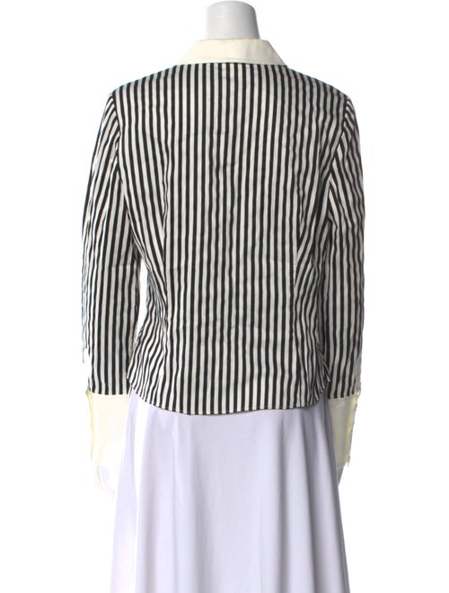 Alice + Olivia Striped Long Sleeve Button-Up Top