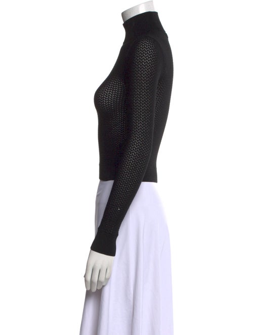 Alice + Olivia Turtleneck Long Sleeve Crop Top