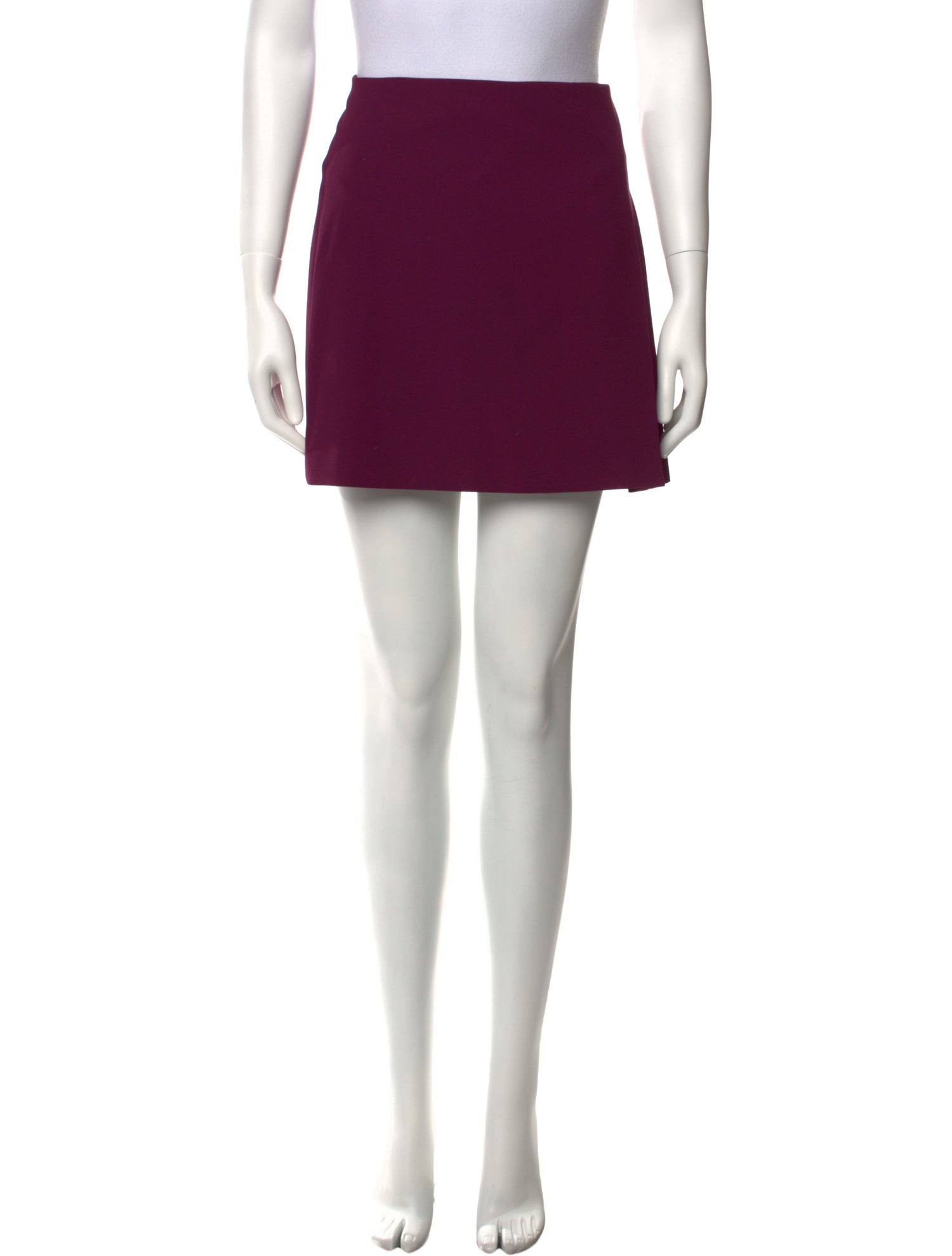 Alice + Olivia Pleated Accents Mini Skirt