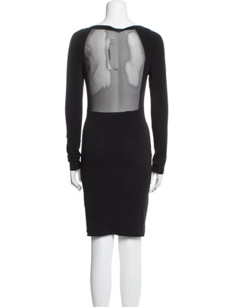 Alice + Olivia Bateau Neckline Mini Dress