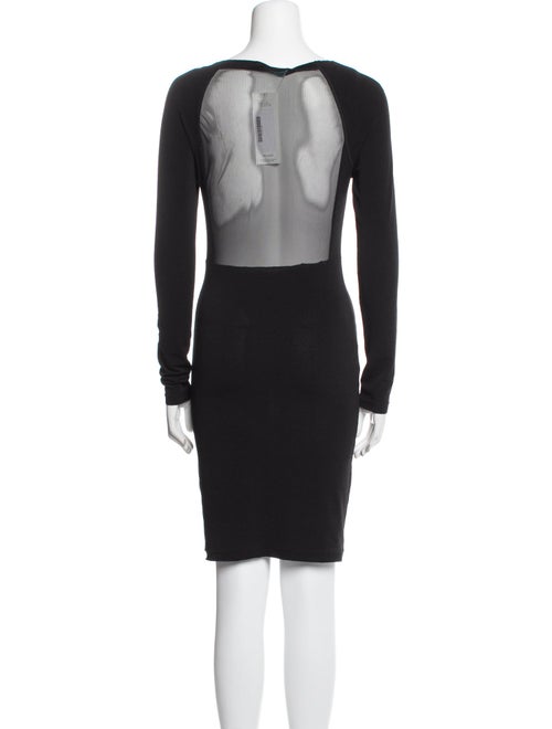 Alice + Olivia Bateau Neckline Mini Dress