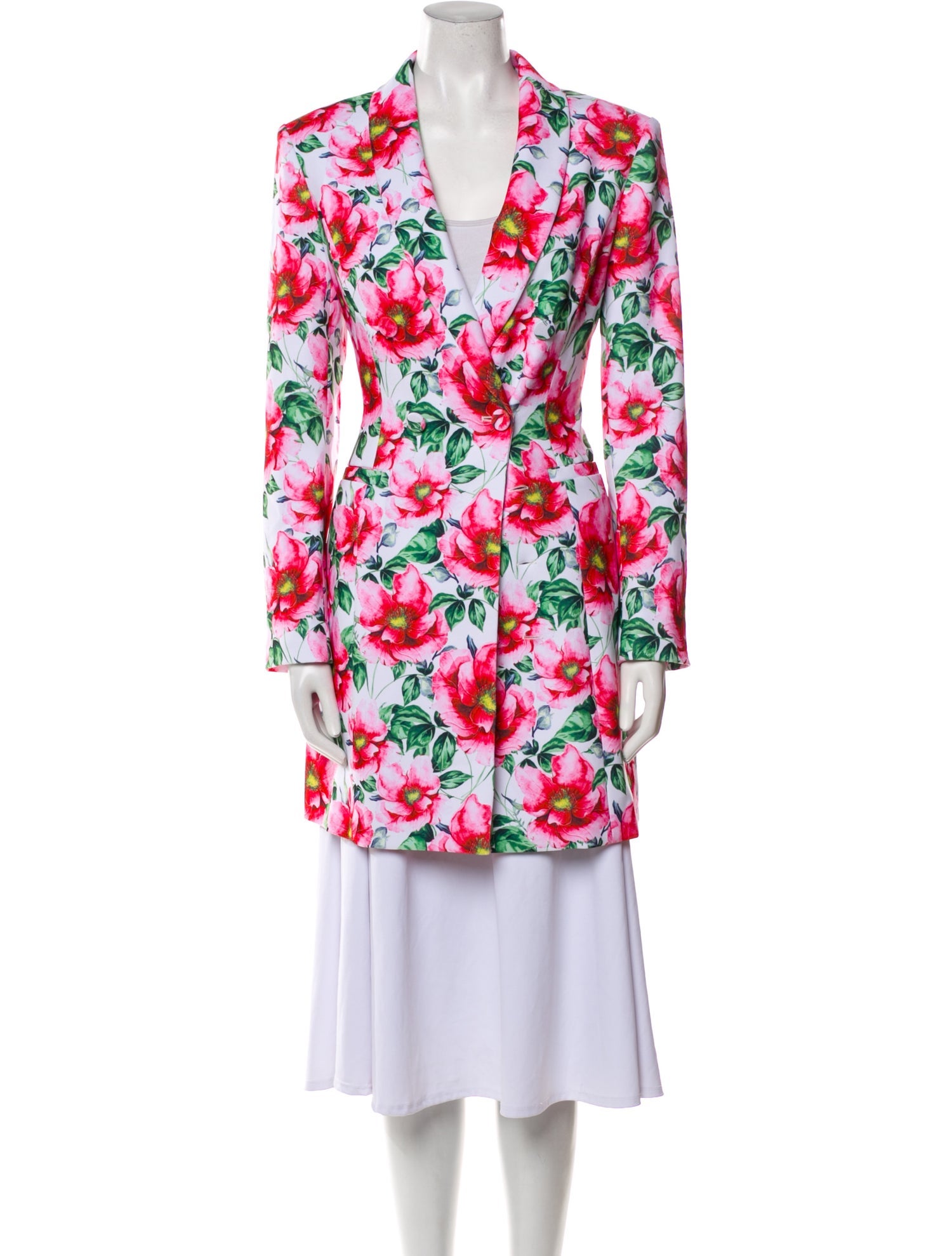 Alice + Olivia Floral Print Peacoat