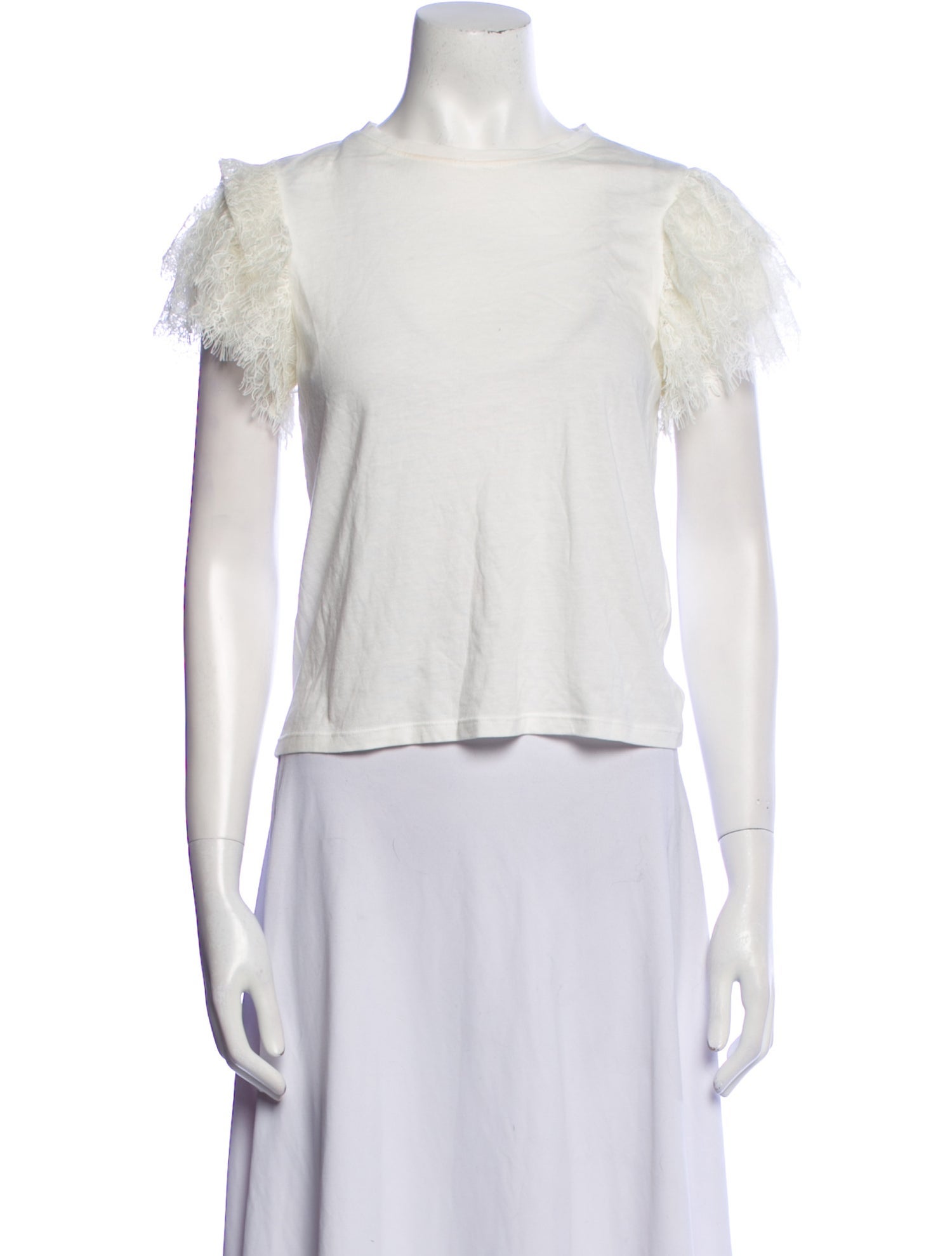 Alice + Olivia Bateau Neckline Short Sleeve Crop Top w/ Tags