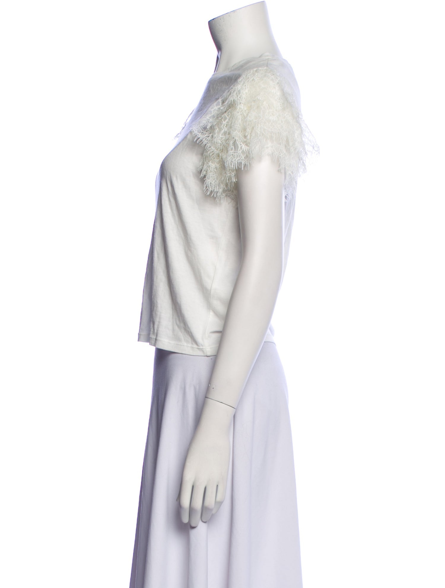 Alice + Olivia Bateau Neckline Short Sleeve Crop Top w/ Tags