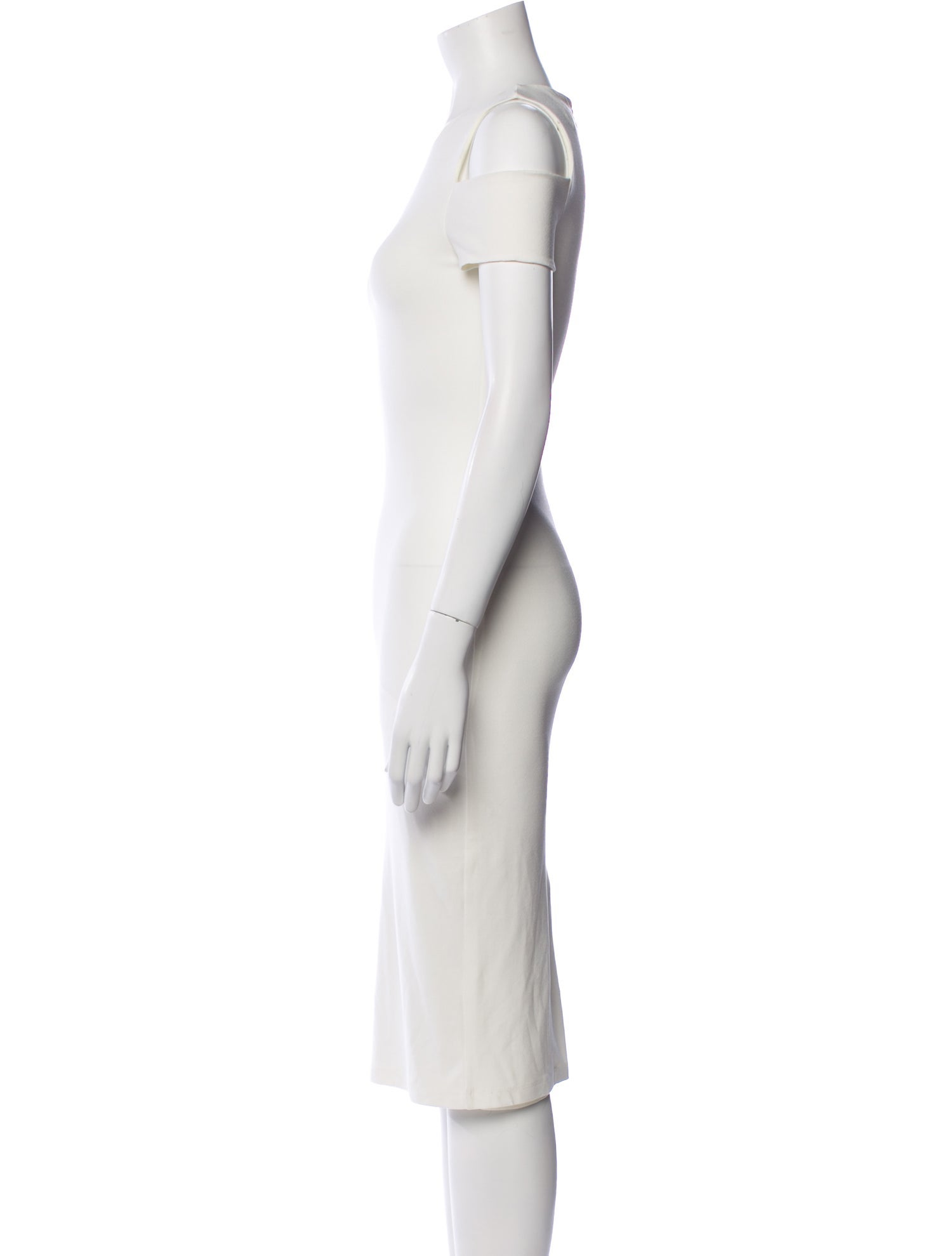 Alice + Olivia Crew Neck Midi Length Dress