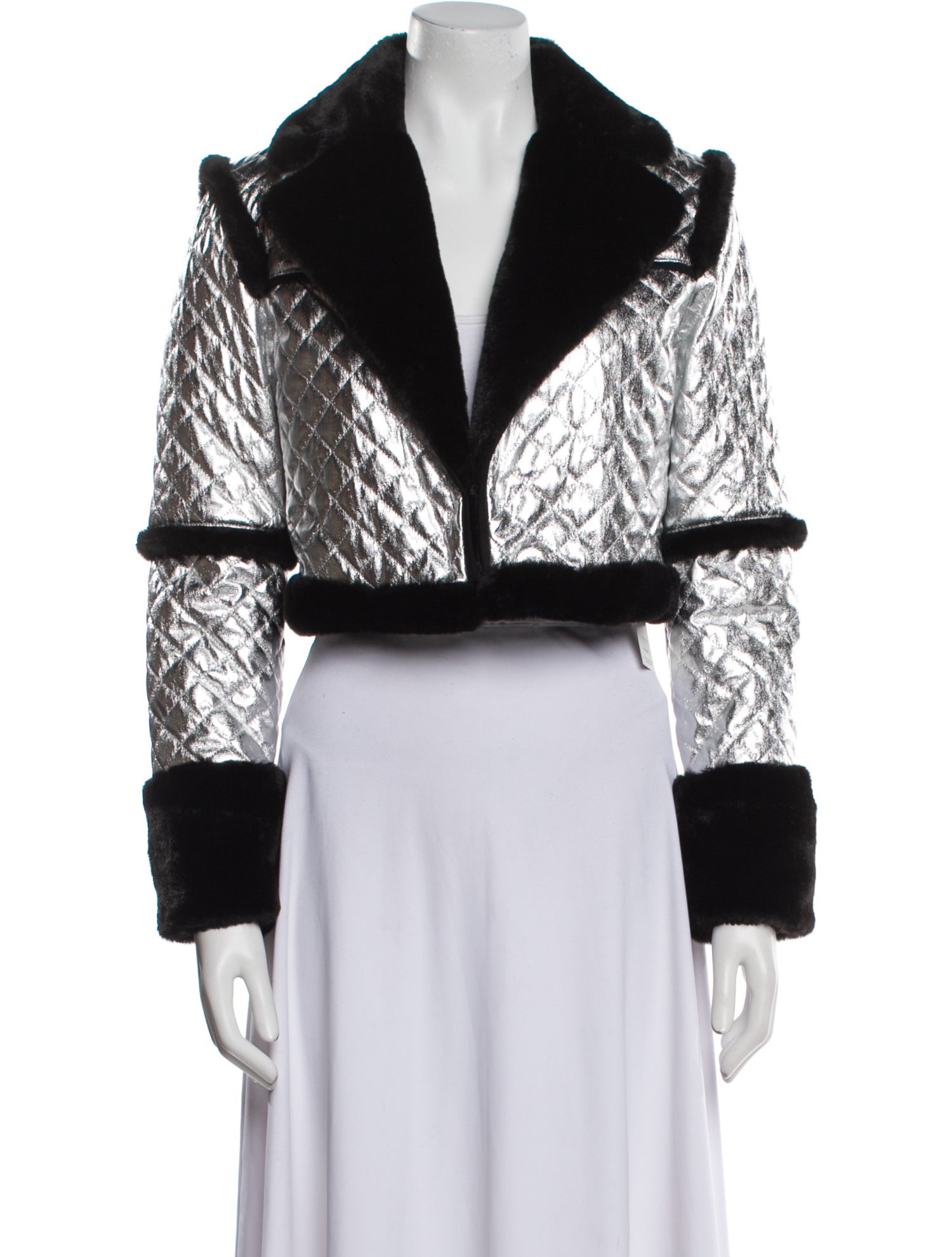 Alice + Olivia Colorblock Pattern Evening Jacket