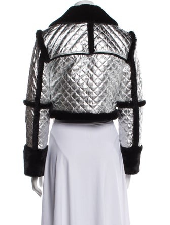 Alice + Olivia Colorblock Pattern Evening Jacket