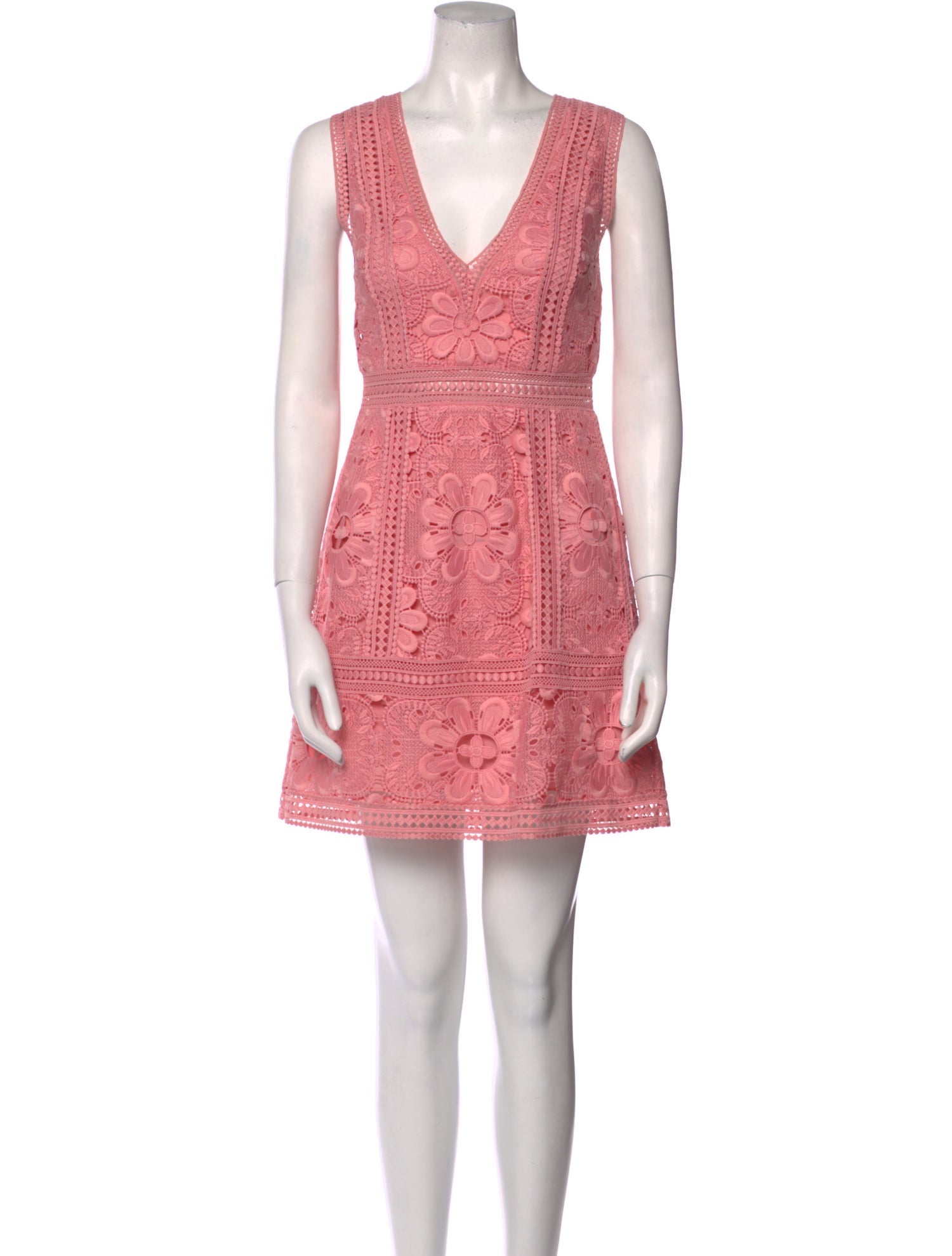 Alice + Olivia V-Neck Mini Dress