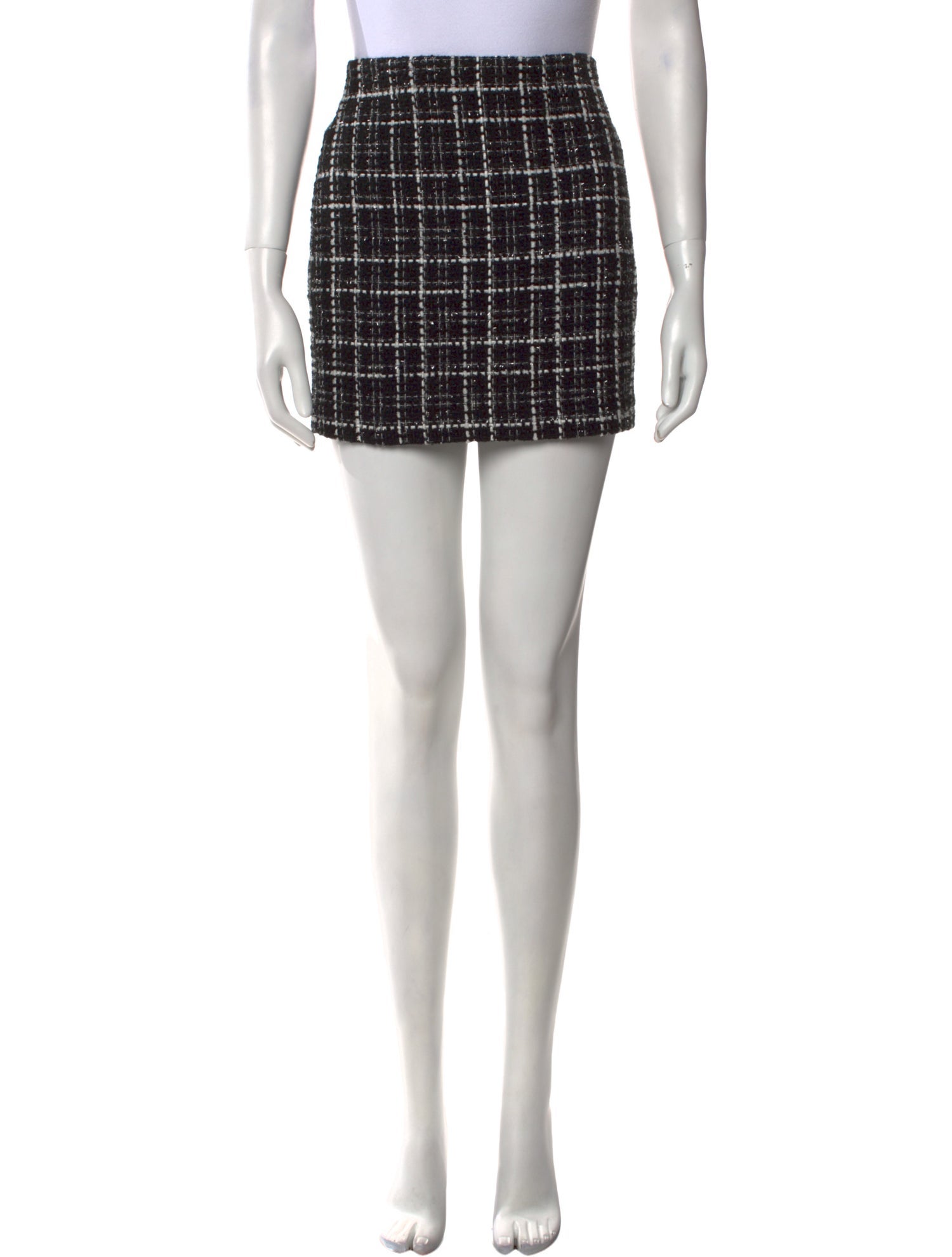 Alice + Olivia Plaid Print Mini Skirt