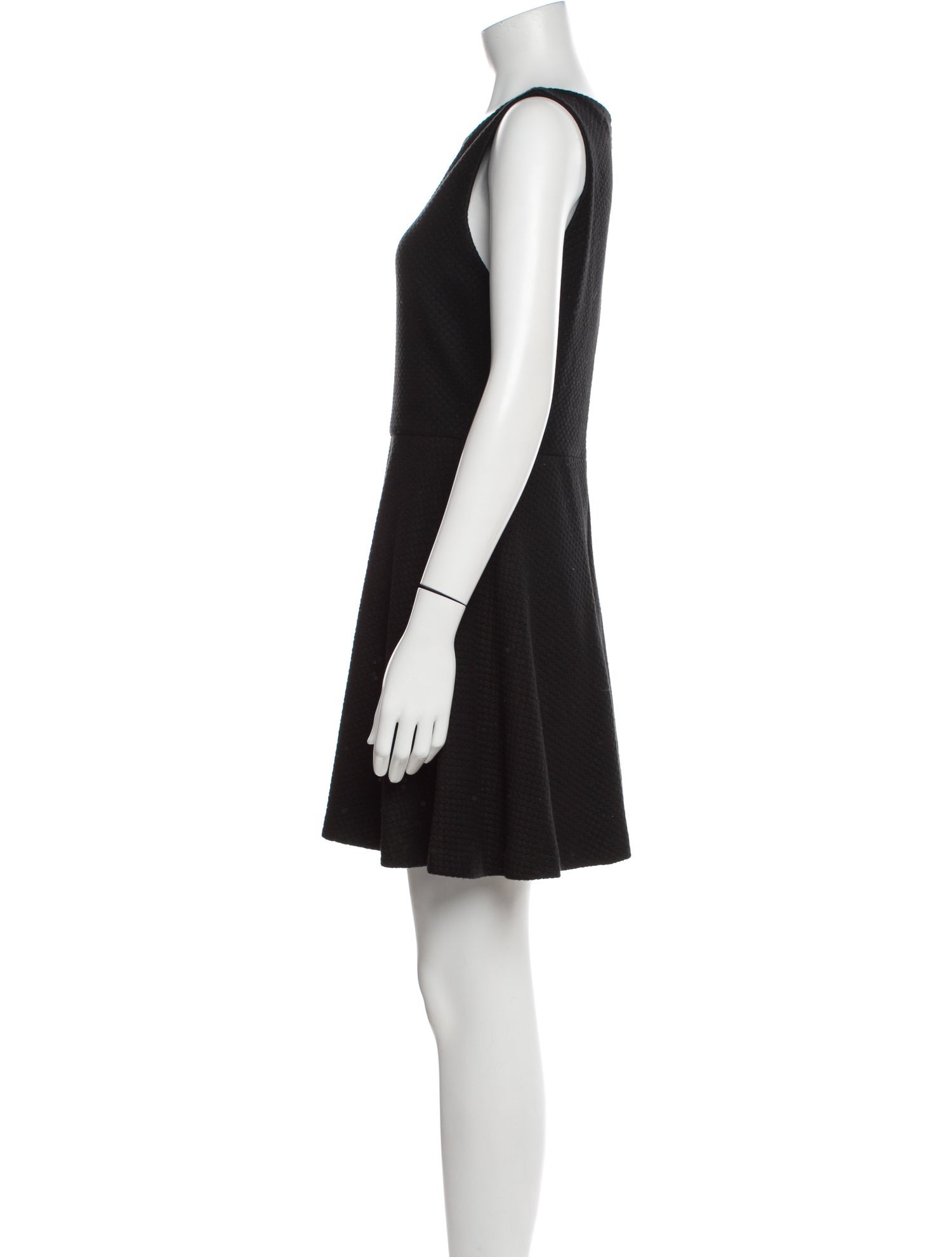 Alice + Olivia Bateau Neckline Mini Dress