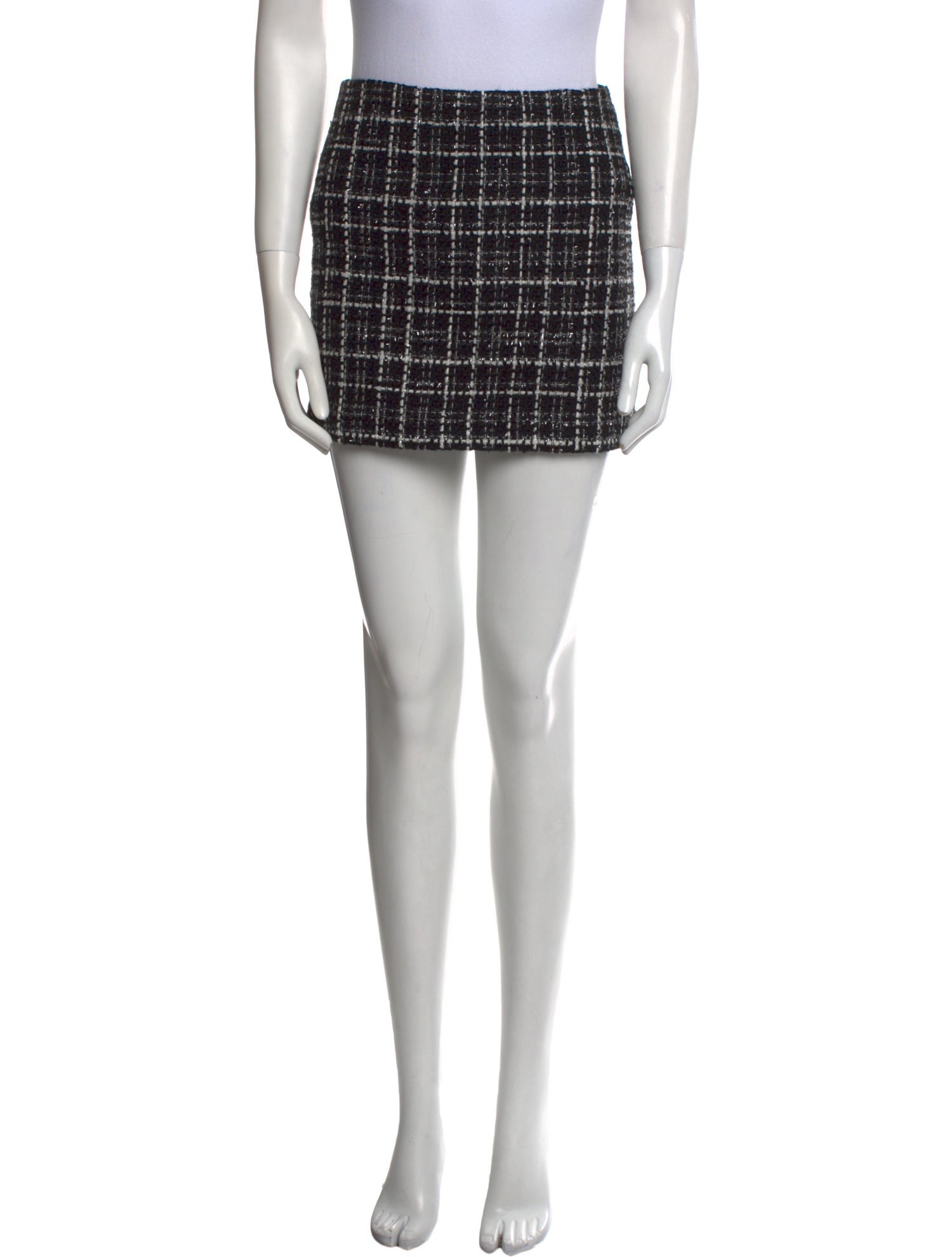 Alice + Olivia Plaid Print Mini Skirt