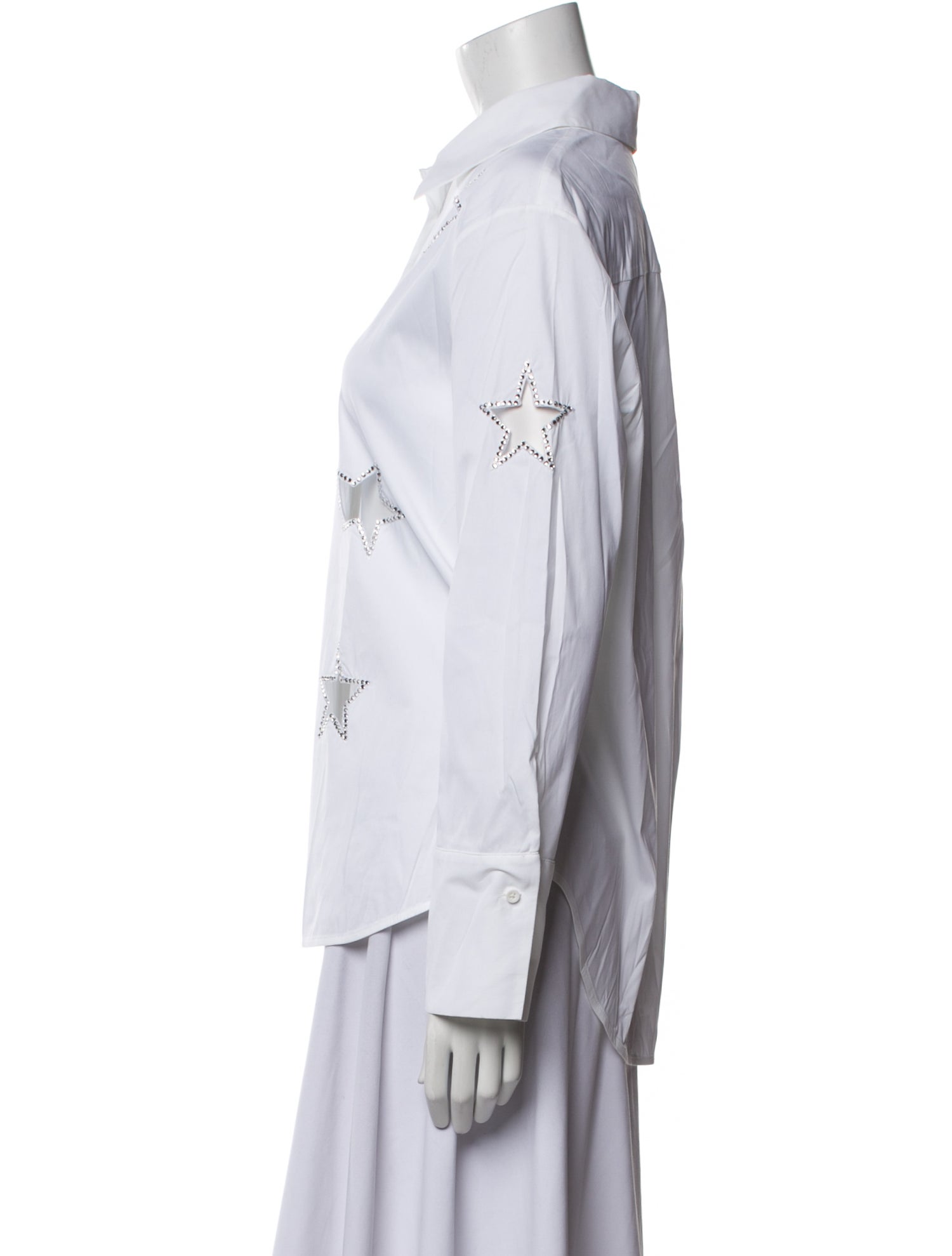 Alice + Olivia Long Sleeve Button-Up Top