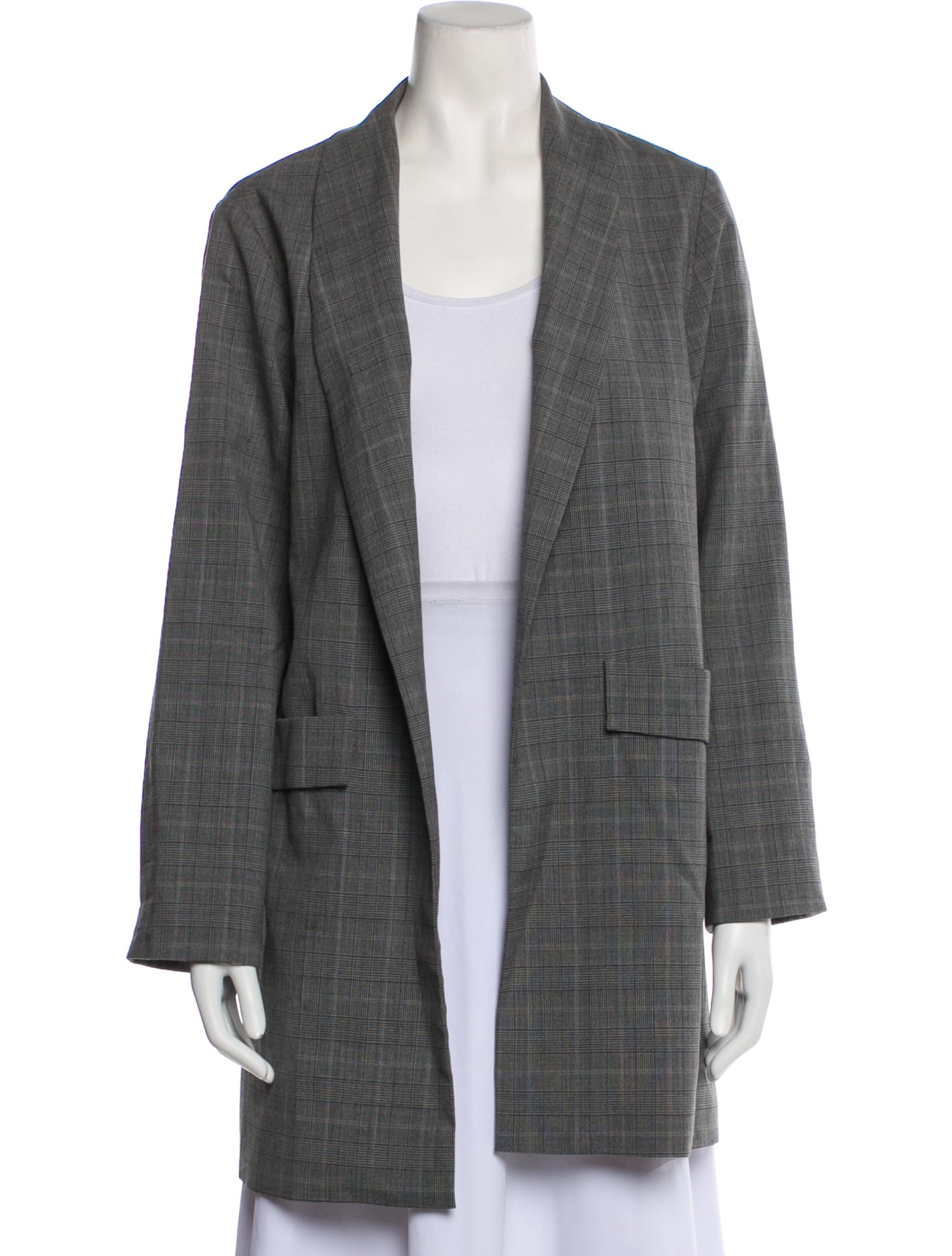 Alice + Olivia Plaid Print Coat