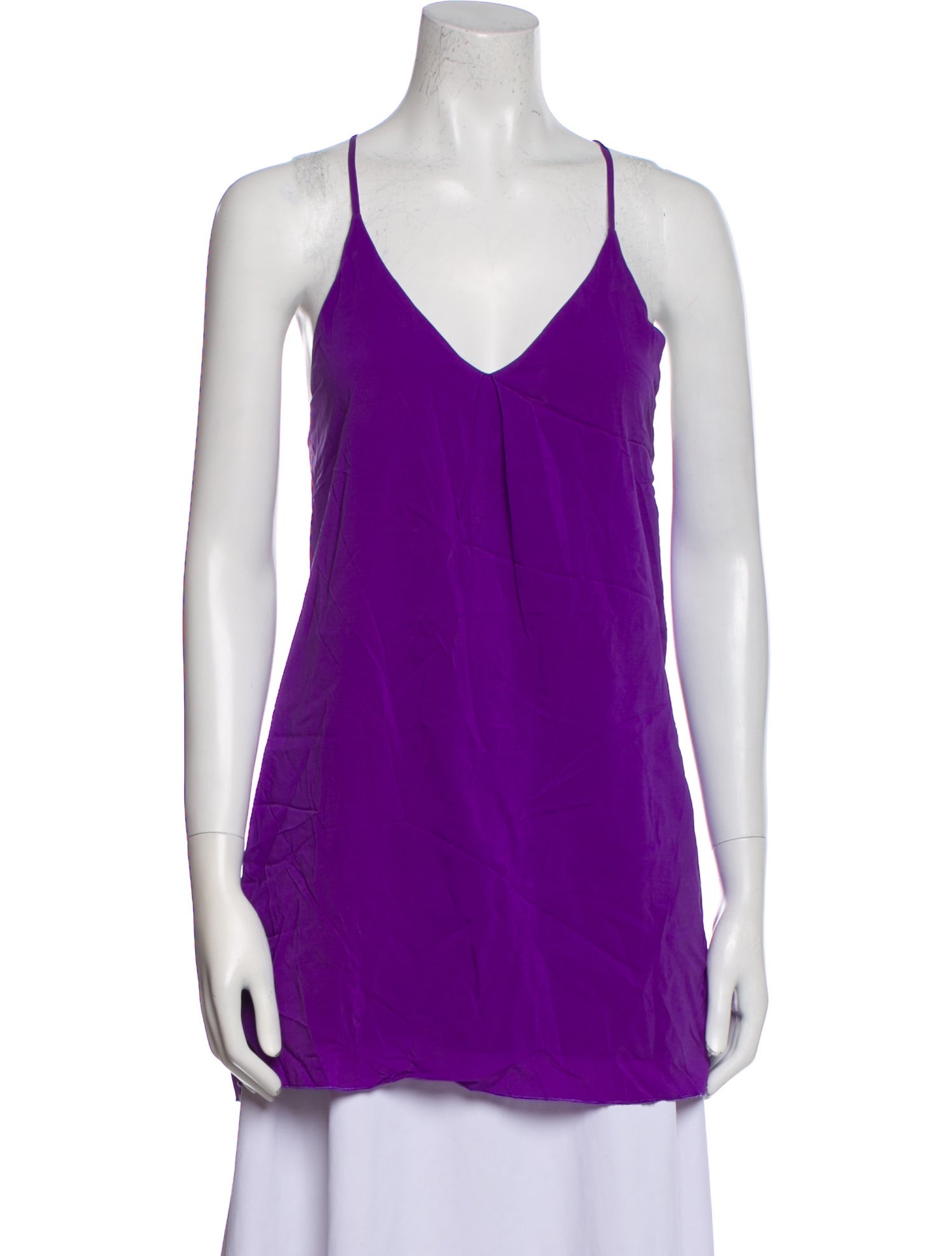 Alice + Olivia Silk V-Neck Top