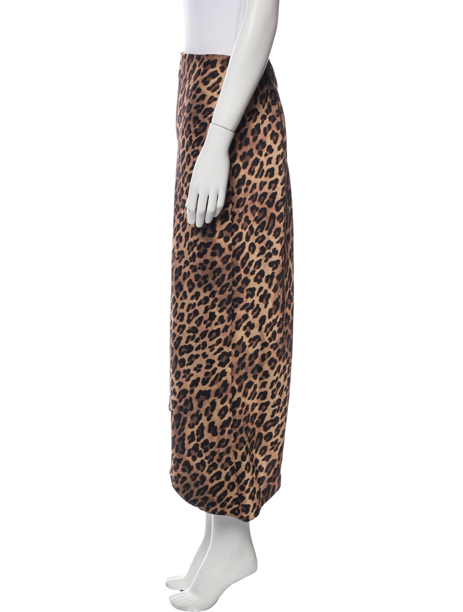 Alice + Olivia Animal Print Midi Length Skirt