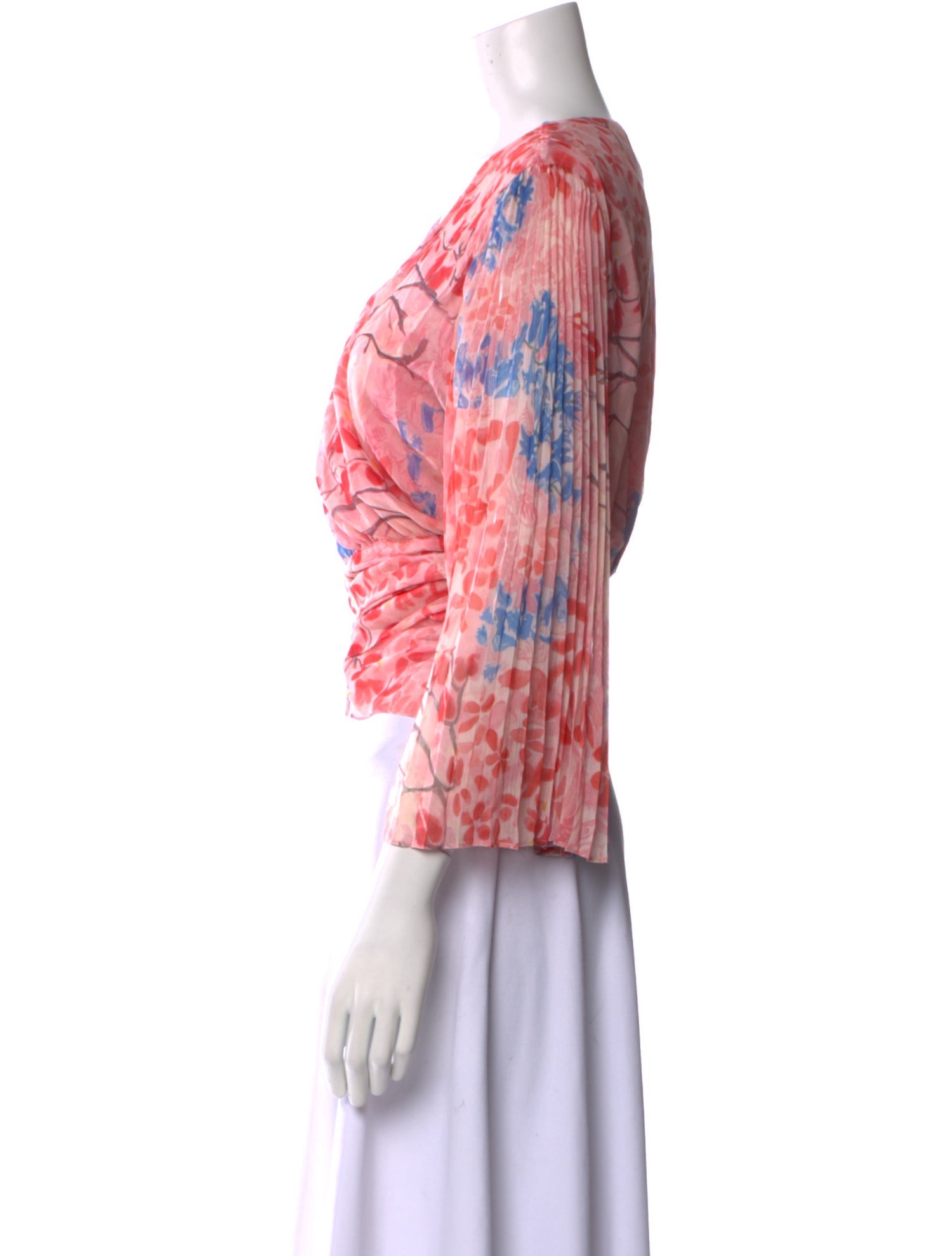 Alice + Olivia Silk Printed Blouse