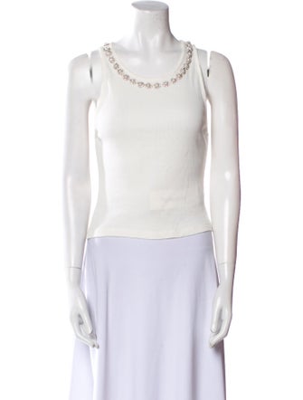 Alice + Olivia Scoop Neck Sleeveless Top