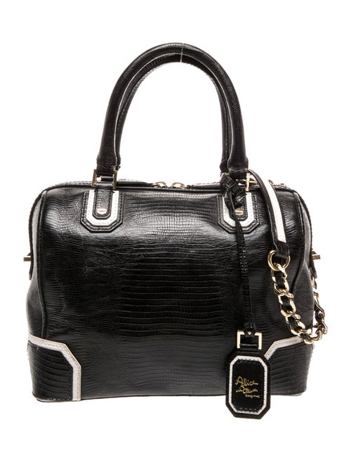 Alice + Olivia Leather Top Handle Bag