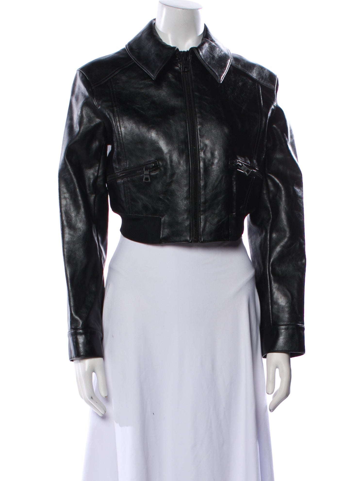 Alice + Olivia Leather Biker Jacket