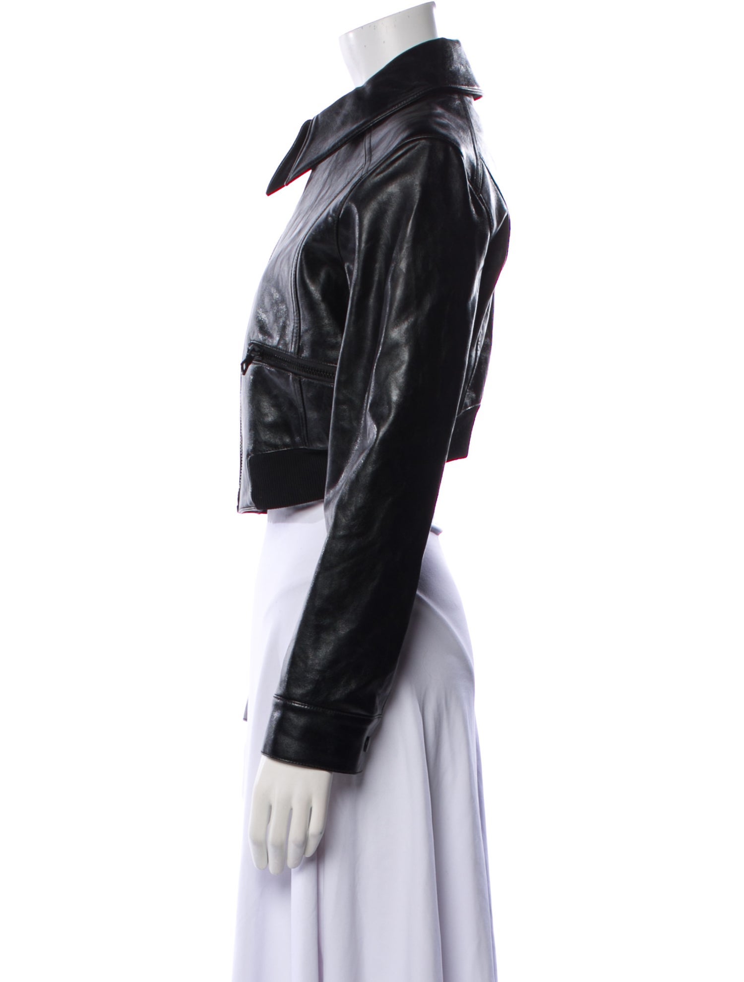 Alice + Olivia Leather Biker Jacket